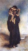 Leon Bonnat Peasant woman and her Child Spain oil painting artist